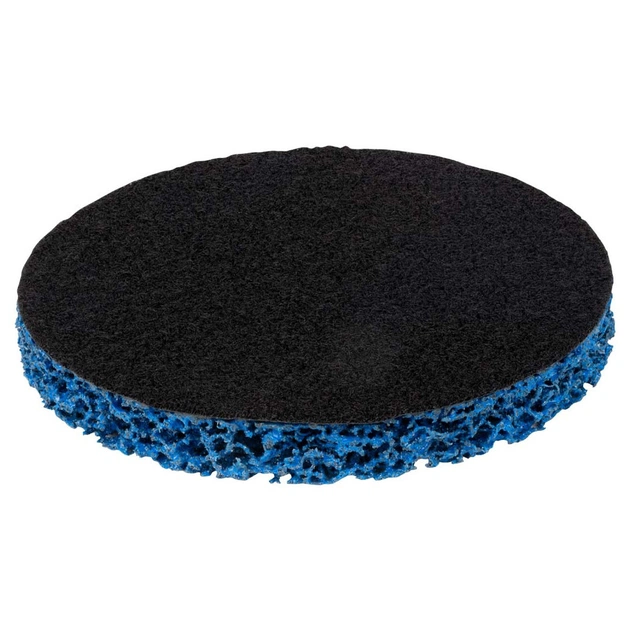 Круг зачистний Sigma з нетканого абразиву (корал) 125мм на липучці синій середня жорсткість (9176211) - picture 4