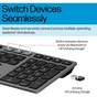 Клавіатура HP 720 Multi-Device Rechargeable Wireless/Bluetooth UA Black (9T5B1AA) - зменшене зображення 2