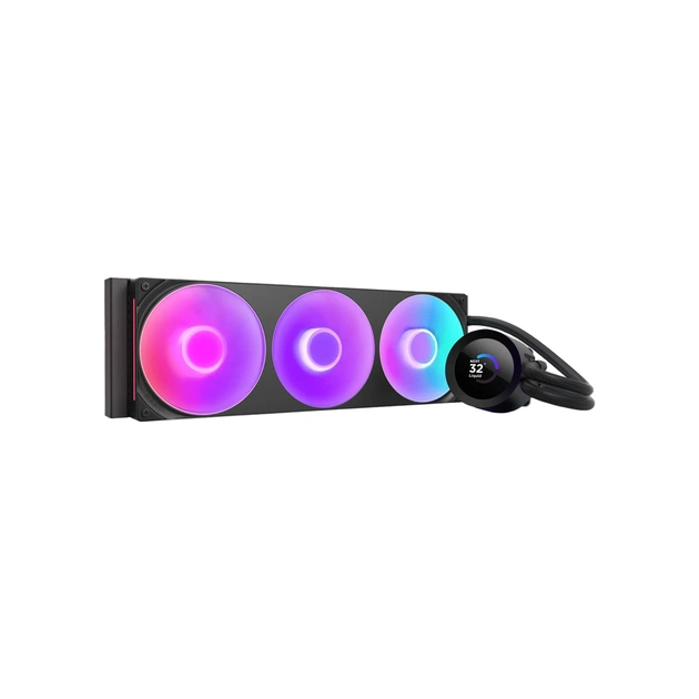 Система жидкостного охлаждения NZXT Kraken Plus RGB V2-360 mm AIO liquid cooler Bl (RL-KR360-B2) - изображение 1