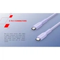 Дата кабель USB-C to USB-C 1.0m OnWire 60CL C-C 60W COLOR Braided 1m Light Blue Canyon (CND-CCAP60AB10LBL) - зменшене зображення 6