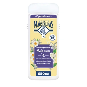 Гель для душу Le Petit Marseillais Night Ritual Ромашка і квіти бузини 650 мл (3574661862170) зображення 1