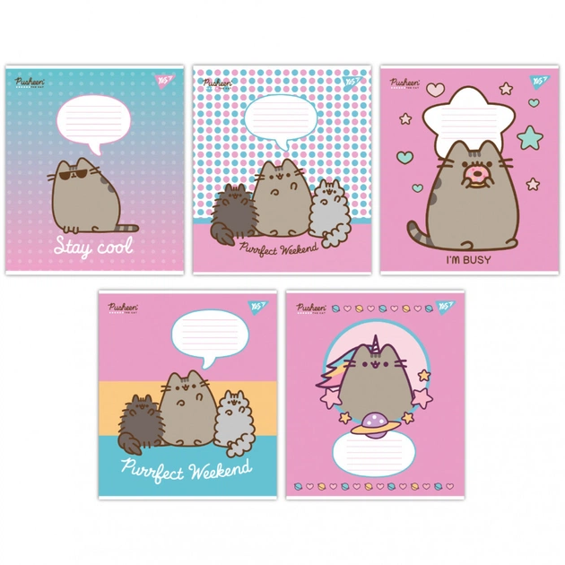 Зошит Yes Pusheen 12 аркушів лінія (766951) - зображення 1