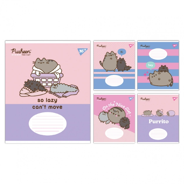 Зошит Yes Pusheen The Cat А5 12 аркушів лінія (767613) - зображення 1