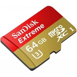 Карта пам'яті SanDisk 64GB microSDXC Class 10 UHS-I U3 (SDSDQXN-064G-G46A) зображення 1