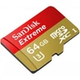 Карта пам'яті SanDisk 64GB microSDXC Class 10 UHS-I U3 (SDSDQXN-064G-G46A) - зменшене зображення 1