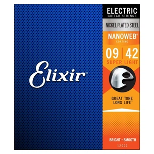 Струни для гітари Elixir 12002 Nanoweb Nickel Plated Steel Super Light (09-42) (236048) зображення 1