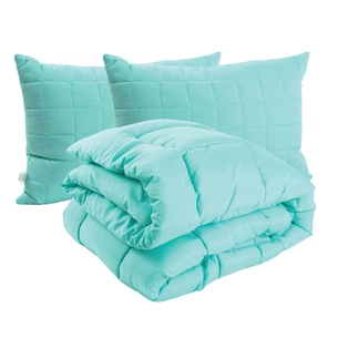 Ковдра Руно набір ковдра силіконова Mint 200х220 + 2 подушки 50х70 (925.52_Mint) зображення 1