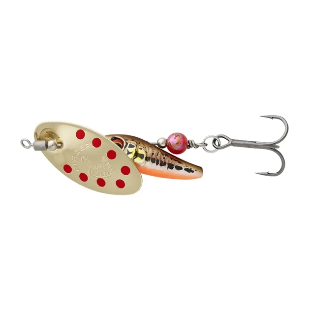 Блешня Savage Gear Sticklebait Spinner 3 9.1g Minnow Gold Red (1854.44.81) - зображення 1
