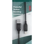 Дата кабель USB 2.0 AM to Lightning 1.0m braided black XO (NB235_L_Black) - зменшене зображення 6