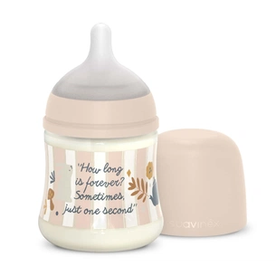 Пляшечка для годування Suavinex Wonderland 150 мл, фізіологічна, повільний потік, рожева (308744) изображение 1