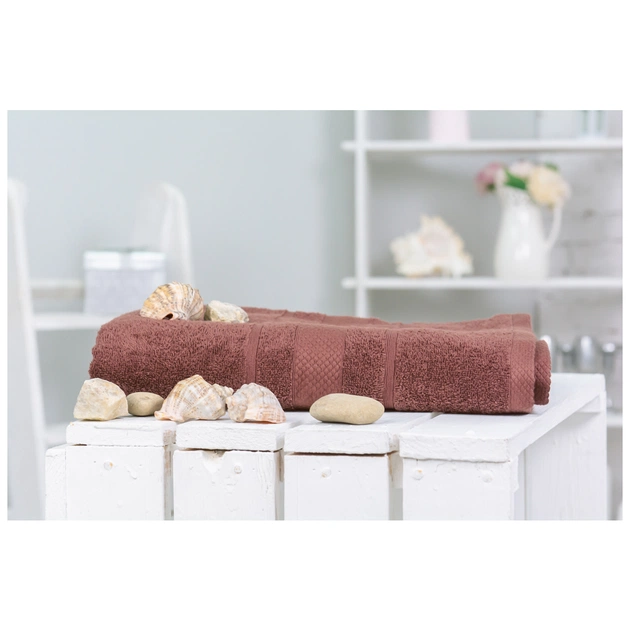 Рушник MirSon банний 5001 SoftNess Brown 70x140 см (2200003182156) - зображення 1