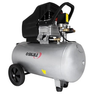 Компресор Sigma одноциліндровий 1.8кВт 230л/хв 8бар 50л (2 крана) (7043141) зображення 1