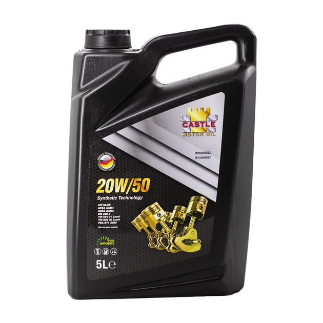 Моторна олива CASTLE MOTOR OILS 20W50 5л - изображение 1