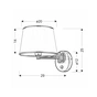 Бра Candellux 21-01279 IBIS (21-01279) - зменшене зображення 2