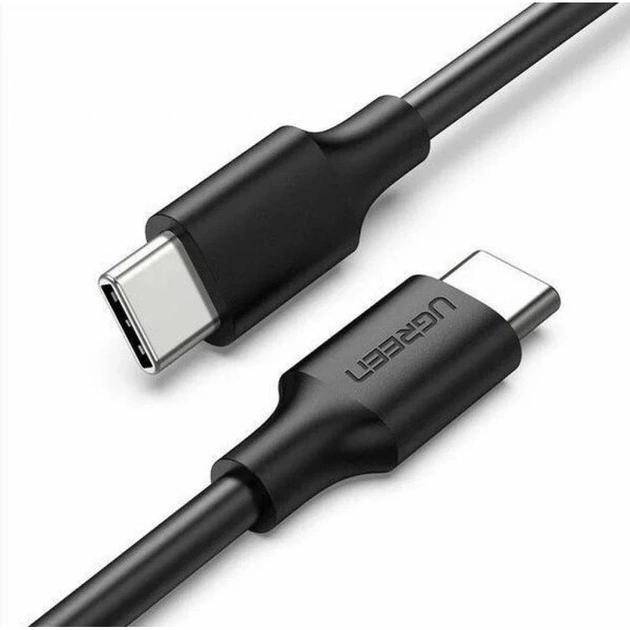 Дата кабель USB-C to USB-C 1.0m US286 3A Black Ugreen (50997) - изображение 1