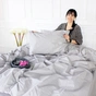 Постільна білизна MirSon Ranforce Elite 16-5703 Light Gray 175х210 двоспальна (2200004673967) - зменшене зображення 2