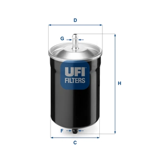 Фільтр паливний UFI 31.500.00 зображення 1