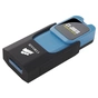 USB флеш накопичувач Corsair 512GB Voyager Slider X2 Blue USB 3.0 (CMFSL3X2A-512GB) - зменшене зображення 2
