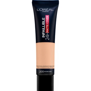 Тональний крем L'Oreal Paris Infaillible 24h Matte Cover 200 - Golden Sand 30 мл (3600523784271) изображение 1