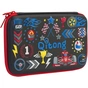 Пенал Cool For School з тисненням 1 відділення Чорний (QT-3992-Black) - зменшене зображення 1
