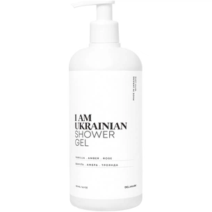 Гель для душу DeLaMark I Am Ukrainian Ваніль, Амбра та Троянда 500 мл (4820152333070) зображення 1