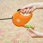 Повідець для собак WAUDOG R-leash з контейнером для пакетів L до 40 кг 5 м помаранчевий (26294) - зменшене зображення 6