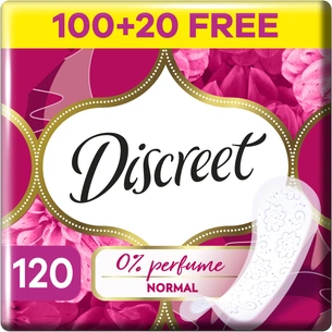 Щоденні прокладки Discreet Normal Без запаху 120 шт. (8700216234269) зображення 1