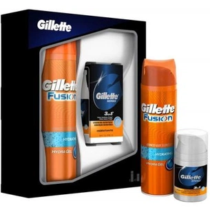 Набір для гоління Gillette Fusion Hydra gel 200мл + Bal PPro 3-в-1 50мл (7702018443079) зображення 1