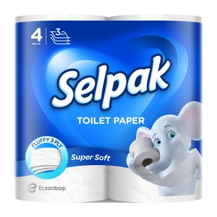 Туалетний папір Selpak 3 шари 4 рулони (8690530204492) зображення 1