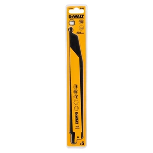 Полотно DeWALT для шабельних пилок, по металу, швидкий пропил, 203 мм, 18 TPI, 5 шт (DT2354) изображение 1