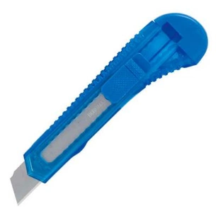 Ніж канцелярський Buromax 18мм, transparent plastic, JOBMAX (BM.4646) изображение 1
