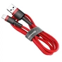 Дата кабель USB 2.0 AM to USB-C 1.0m Cafule 3A red+red Baseus (CATKLF-B09) - уменьшенное изображение 1