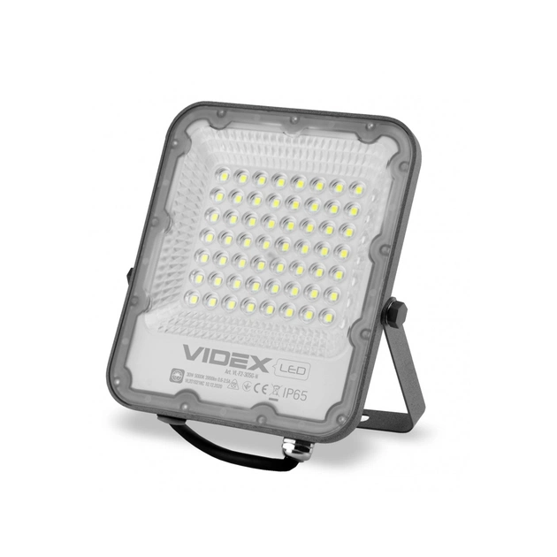 Прожектор Videx LED PREMIUM 30W 5000K 220V Gray (VL-F2-305G-N) - зображення 1