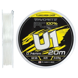 Флюорокарбон Favorite U1 FC 20m 20/0.74mm 68.5lb/31.07kg (1693.12.00) зображення 1