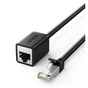 Патч-корд 2м, F/UTP Cat 6 Ethernet RJ45 Extension Male/Female Patch Cords NW112 Black Ugreen (11281) - зменшене зображення 1