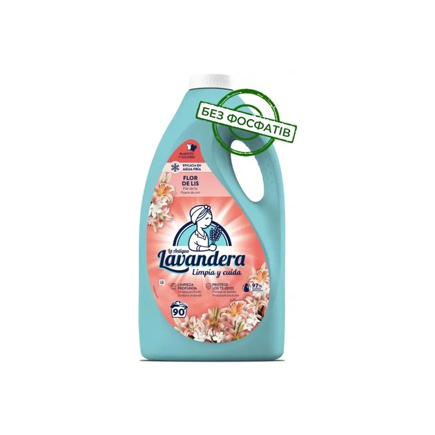Гель для прання La Antigua Lavandera Flor de Lis З ароматом лілій та жасмину 4.5 л (8435495847878) - зображення 1