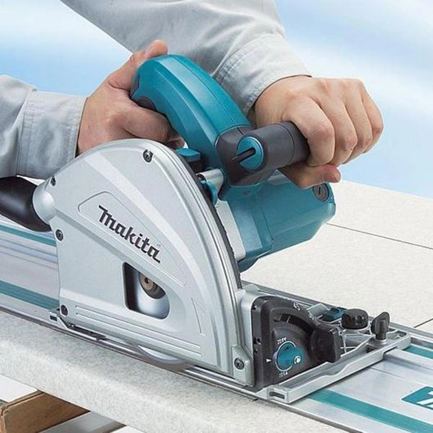 Дискова пила Makita SP 6000J погружная, 165 мм 1300 Вт, 4,4 кг, Makpac кейс (SP6000J) - зображення 3