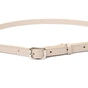 Ремінь Grande Pelle Тонкий жіночий шкіряний Бежевий (11444) - зменшене зображення 2