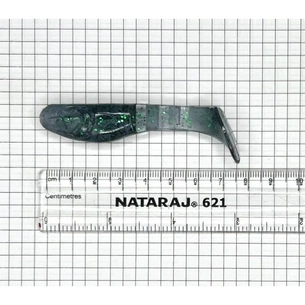 Силикон рыболовный Harpoon ТЕП KOPUTO 3" 006 Прозора натурал Зелена блискітка 2шт (7407000011419) изображение 1