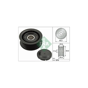 Ролик натягувача ременя INA 532 0160 10 зображення 1