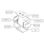 Шафа настінна Hypernet 12U 19" 542x400 розбірна Security Box (SB-40-12U-FLAT) - зменшене зображення 5