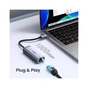 Перехідник USB-C to RJ45 Ethernet 1000Mbps gray Ugreen (40322) - зменшене зображення 7