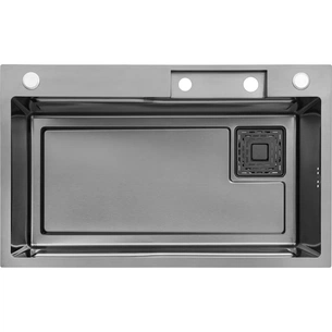 Мийка кухонна Kroner Schwarze-SET7546HMPVD (CV032277) зображення 1