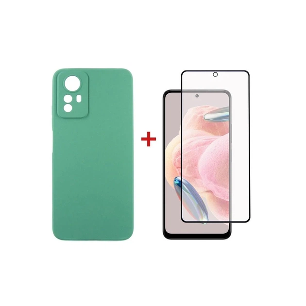Чохол до мобільного телефона Dengos Kit for Xiaomi Redmi Note 12s case + glass (Mint) (DG-KM-46) - зображення 1