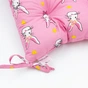 Подушка на стілець MirSon Бязь Принт 17-0528 Bunnies pink 50х50 см (2200006276852) - зменшене зображення 2