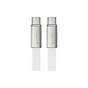 Дата кабель USB-C to USB-C 1.2m 60W 3A nylon white Acefast (6974316286257) - зменшене зображення 1