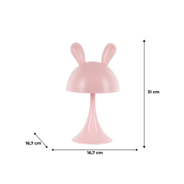 Нічник Kite Світильник LED з акумулятором Simple Bunny, рожевий (K25-317-1-2) - picture 6