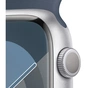 Смарт-годинник Apple Watch Series 9 GPS 45mm Silver Aluminium Case with Storm Blue Sport Band - M/L (MR9E3QP/A) - зменшене зображення 4