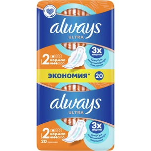 Гігієнічні прокладки Always Ultra Normal 20 шт. (4015400041627) зображення 1