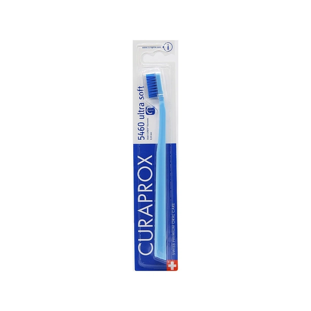 Зубна щітка Curaprox CS 5460 Ultra Soft Ультрам'яка D 0.10 мм Блакитна із синьою щетиною (CS 5460-19) - изображение 1